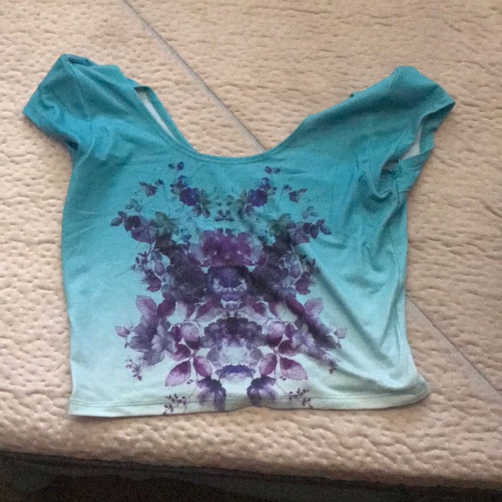 Flowery crop top